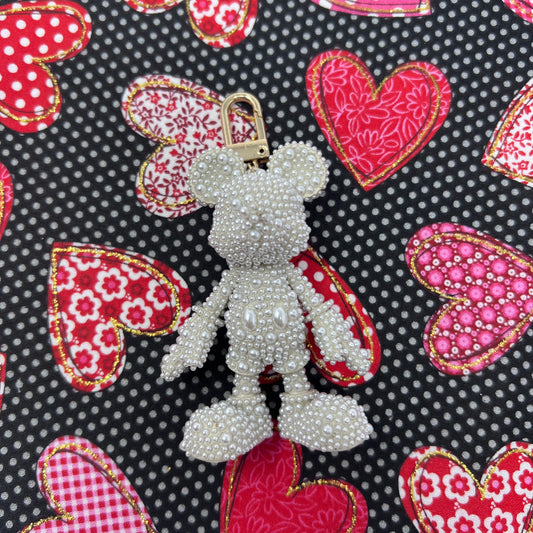 Mickey Mouse Simulated Pearl Bag Charm