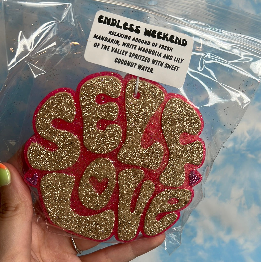 Self Love Car Freshie Pink/Gold