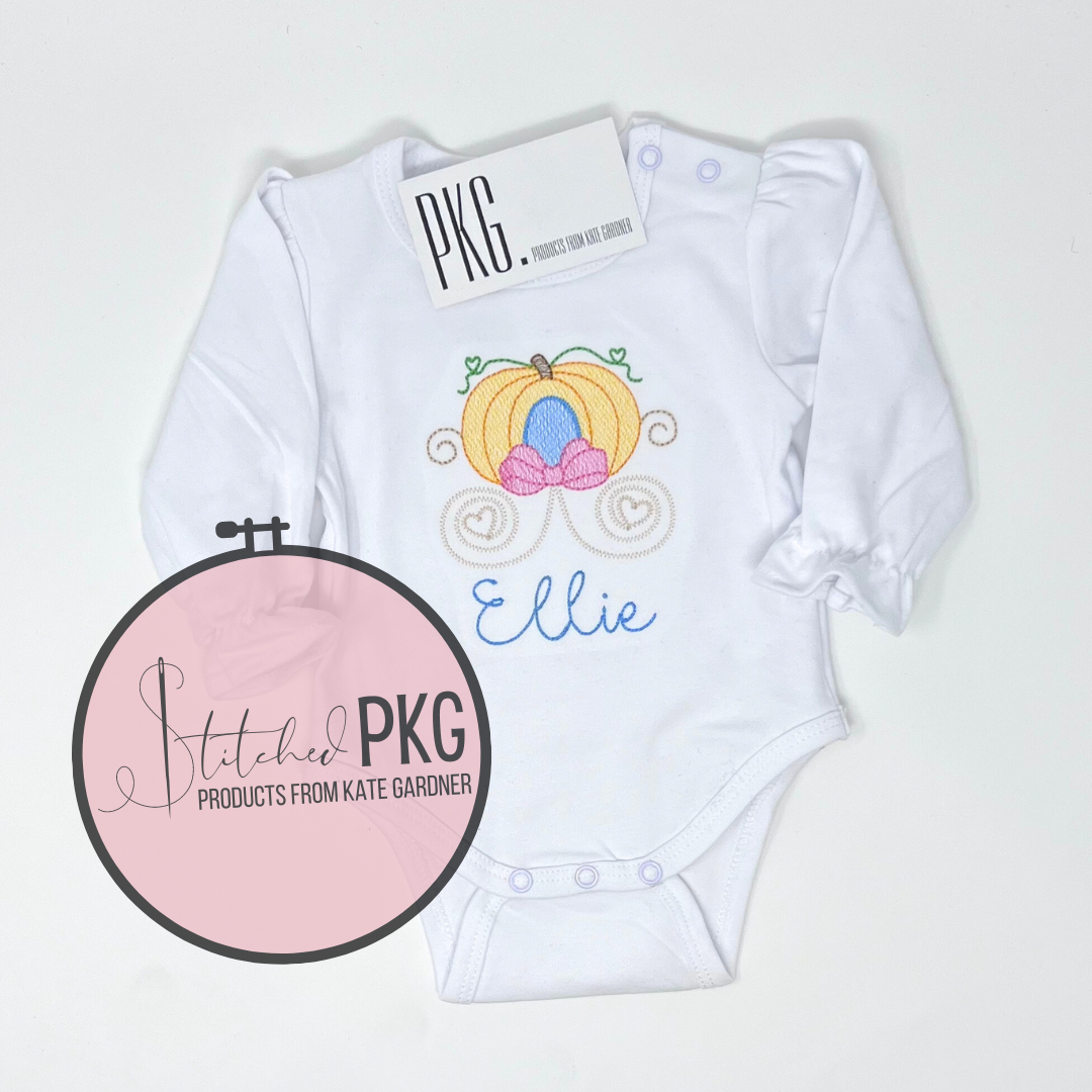 Princess Pumpkin Carriage Embroidery