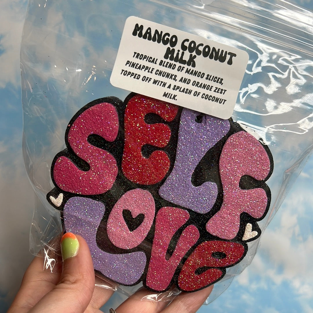 Self Love Car Freshie Black/Pink/Red