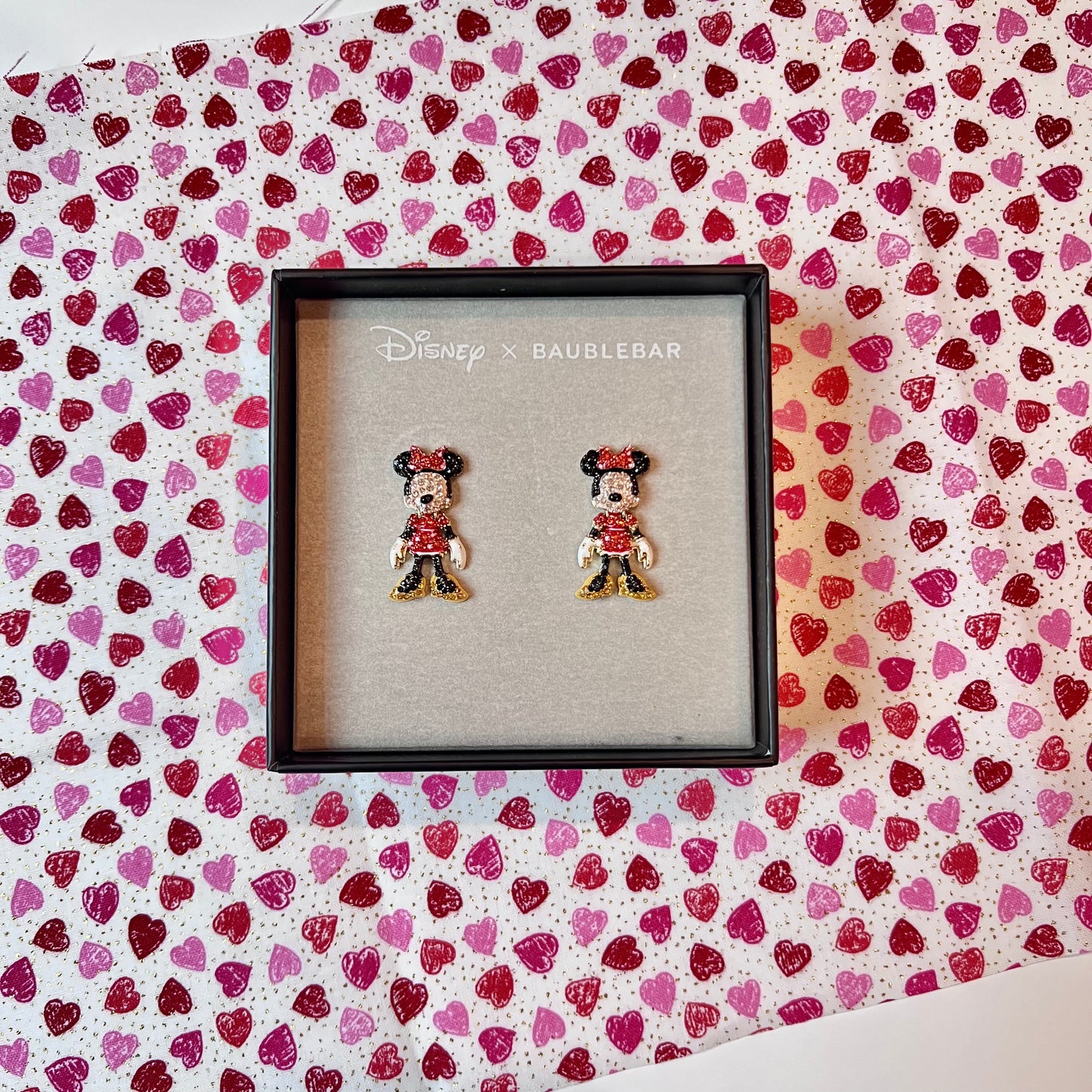 Minnie Rhinestone Dangle Earrings