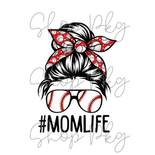 Baseball Mom Life Bun Aviators