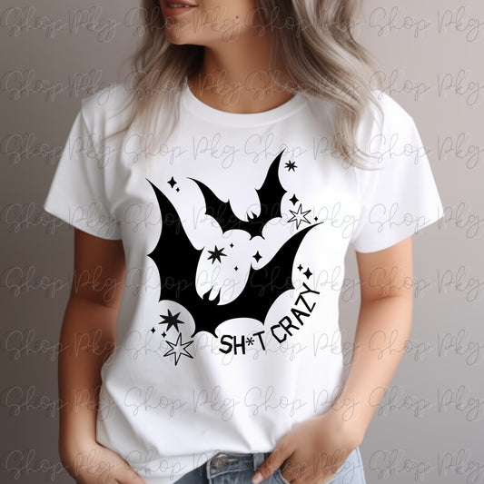 Bat Sht Crazy Graphic Top