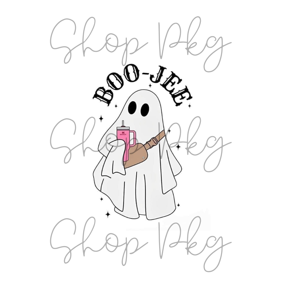 Boujee Ghost with Cup and Purse