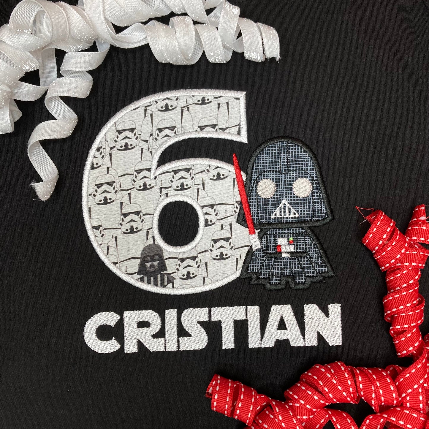 Space Vader Birthday Applique