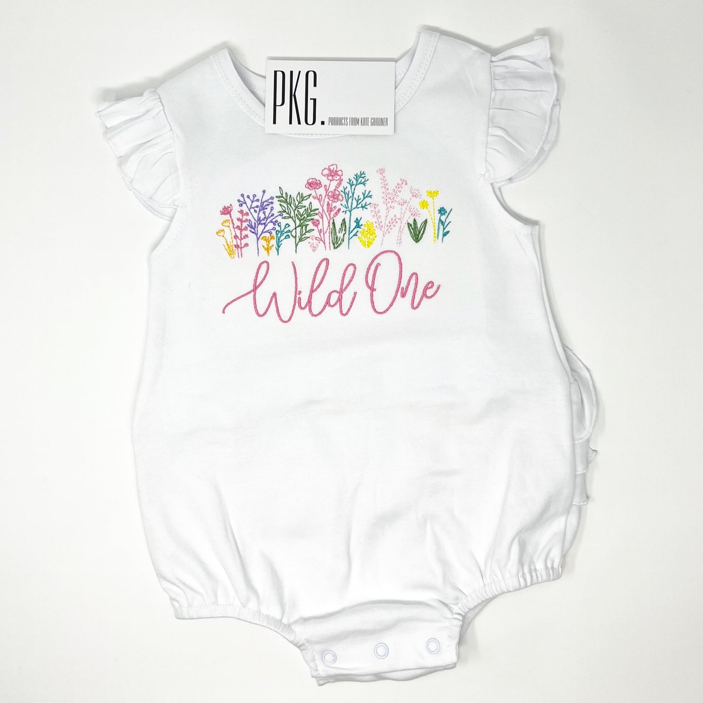 Wild One Wildflower Birthday Embroidery