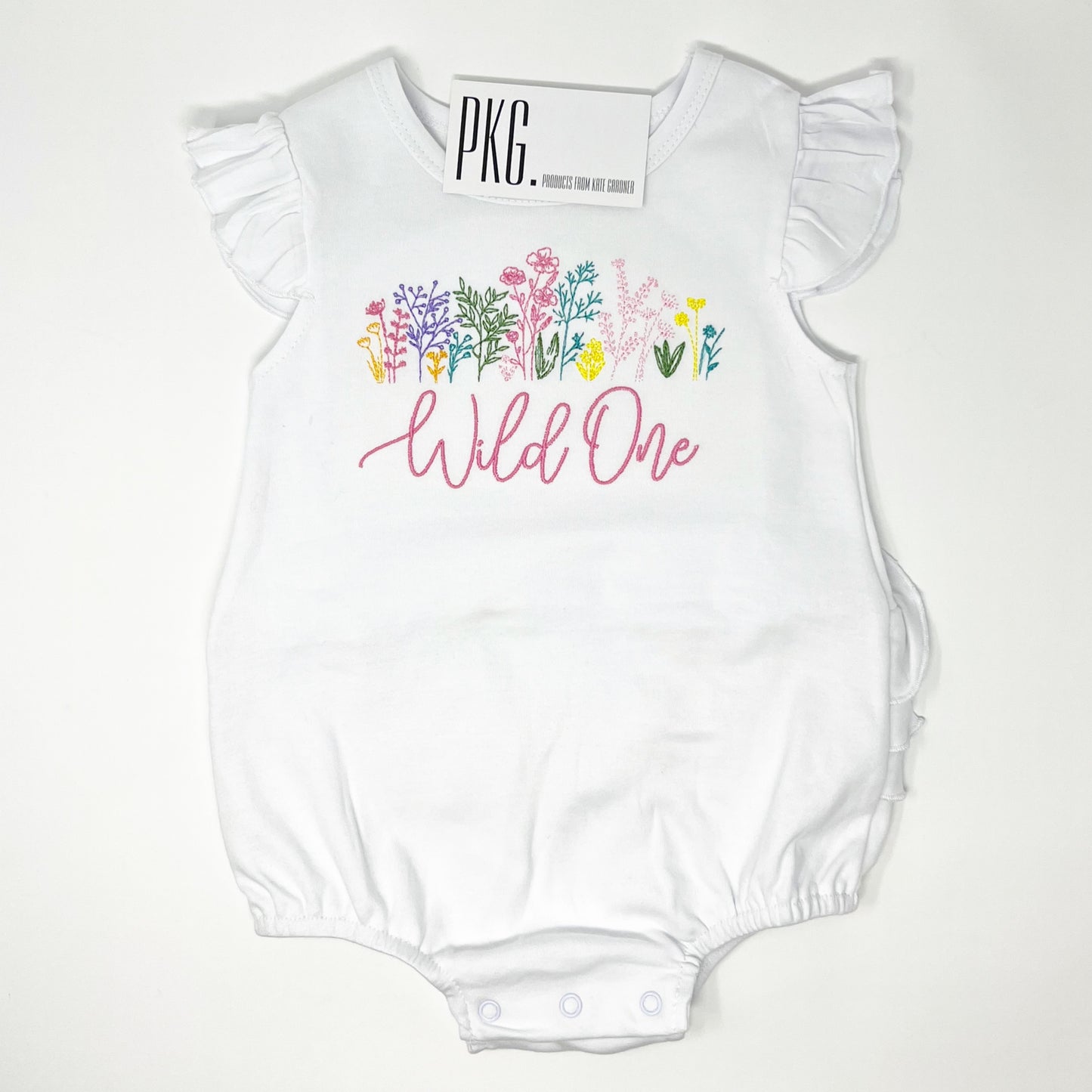 Wild One Wildflower Birthday Embroidery