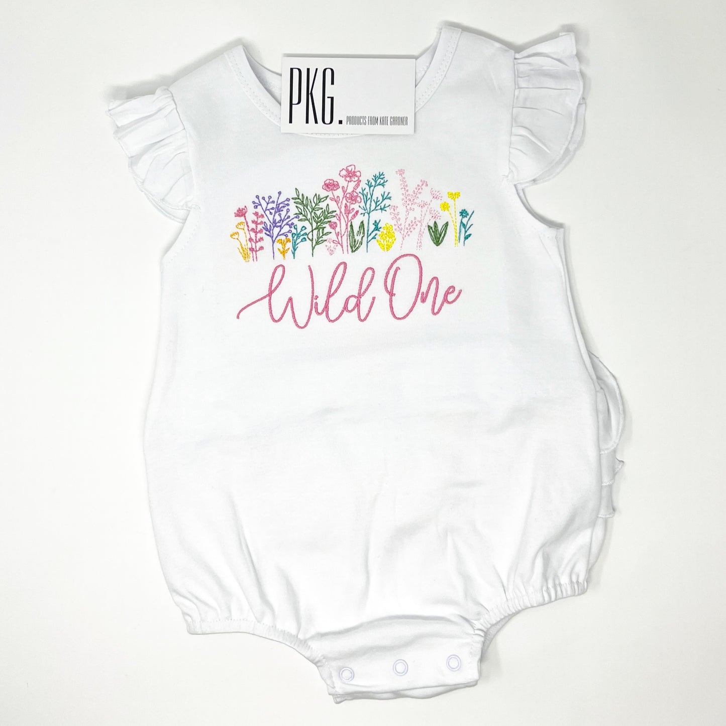 Wild One Wildflower Birthday Embroidery