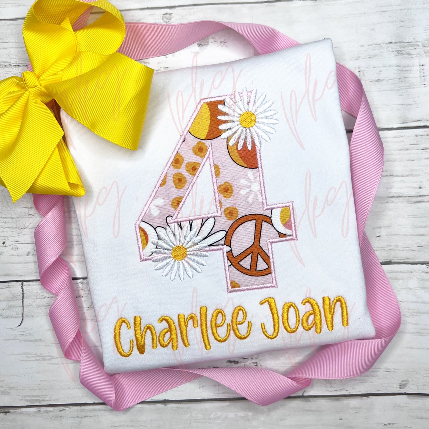 Groovy Vibes Birthday Applique