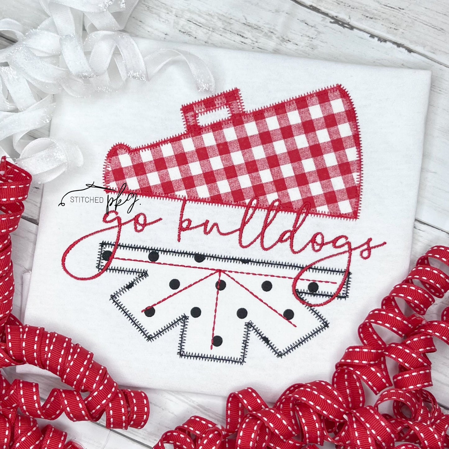 Pom Pom Megaphone Split ZZ Applique