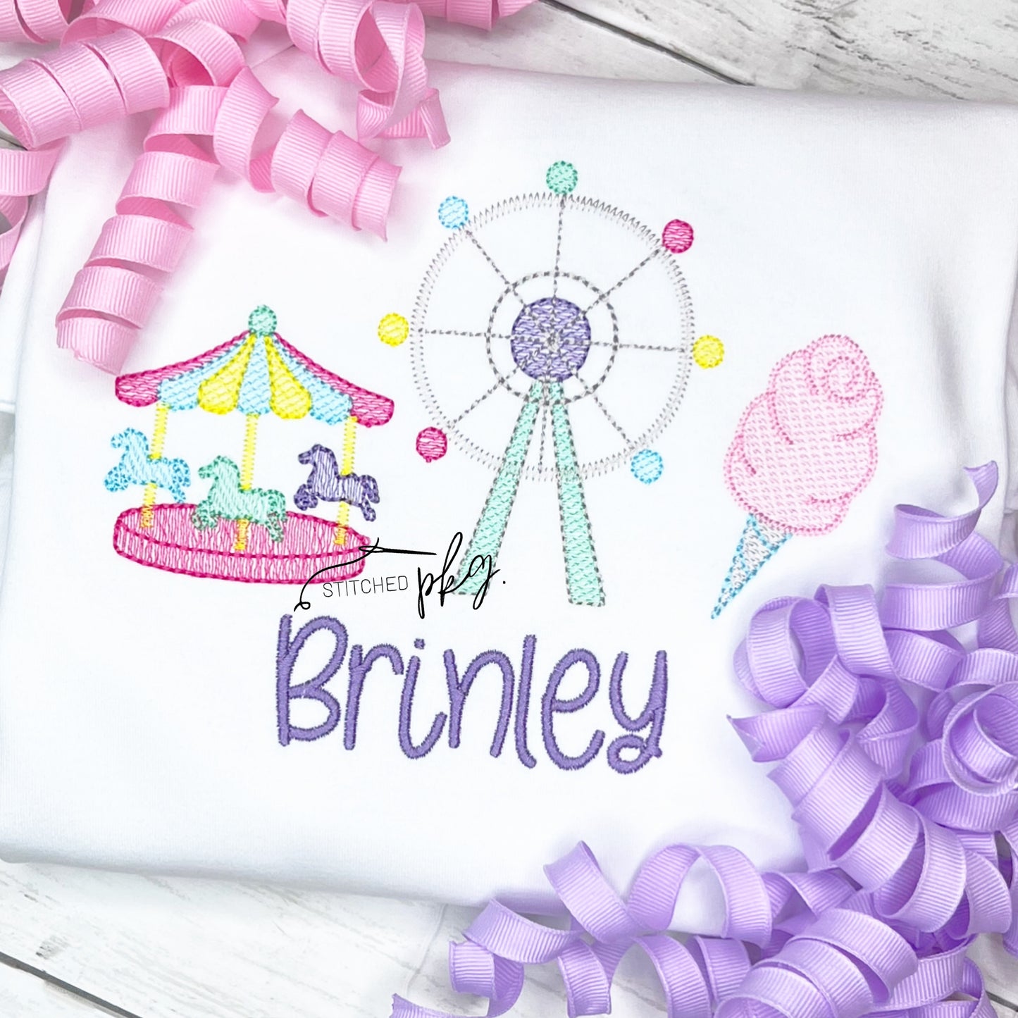 Girl's Carnival Trio Embroidery