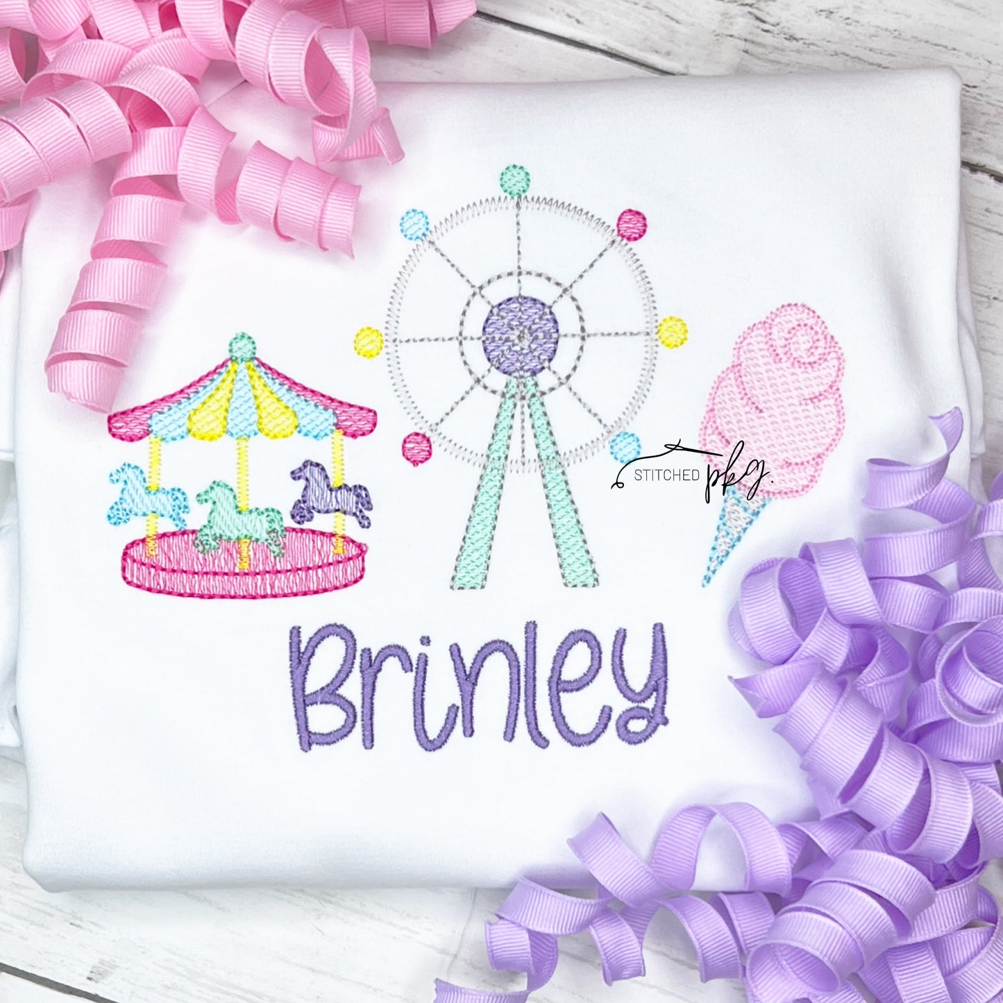 Girl's Carnival Trio Embroidery