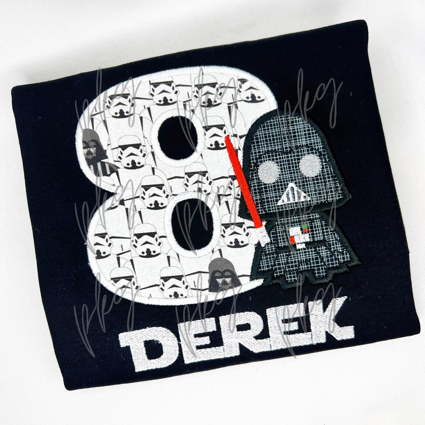 Space Vader Birthday Applique