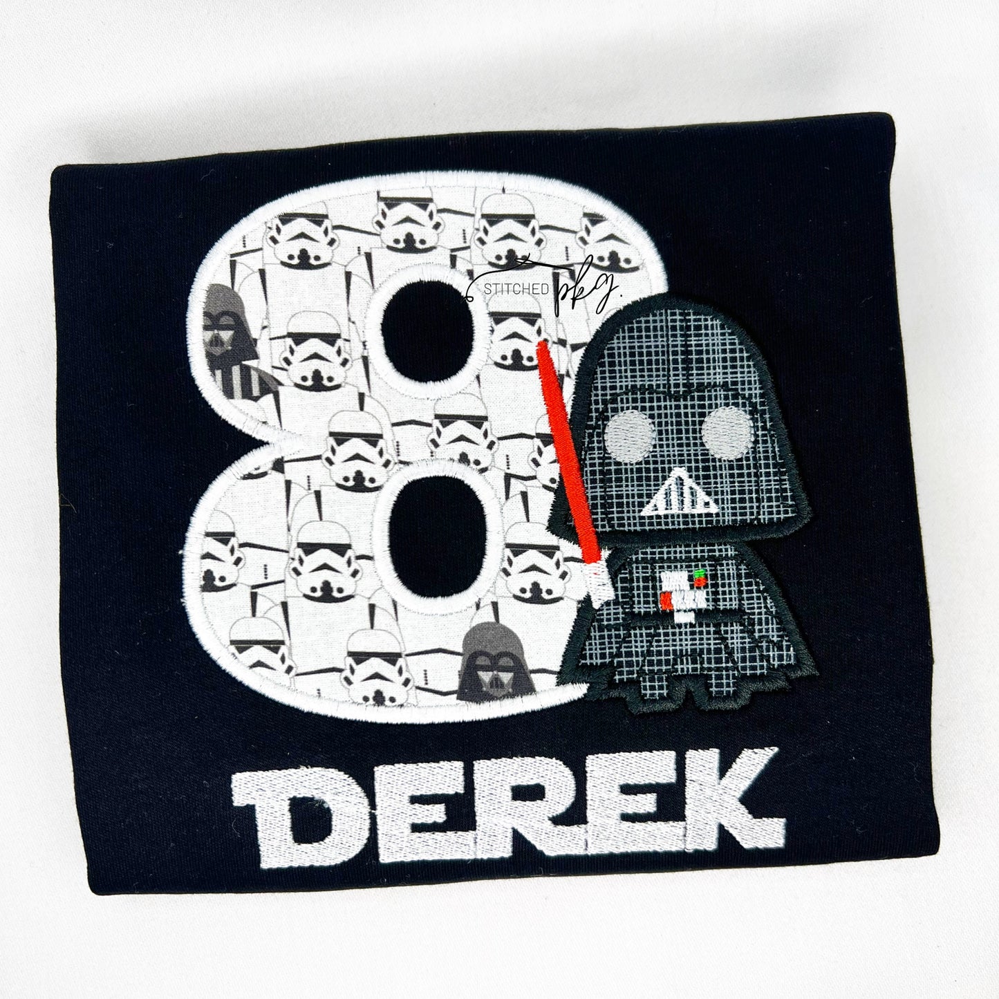 Space Vader Birthday Applique