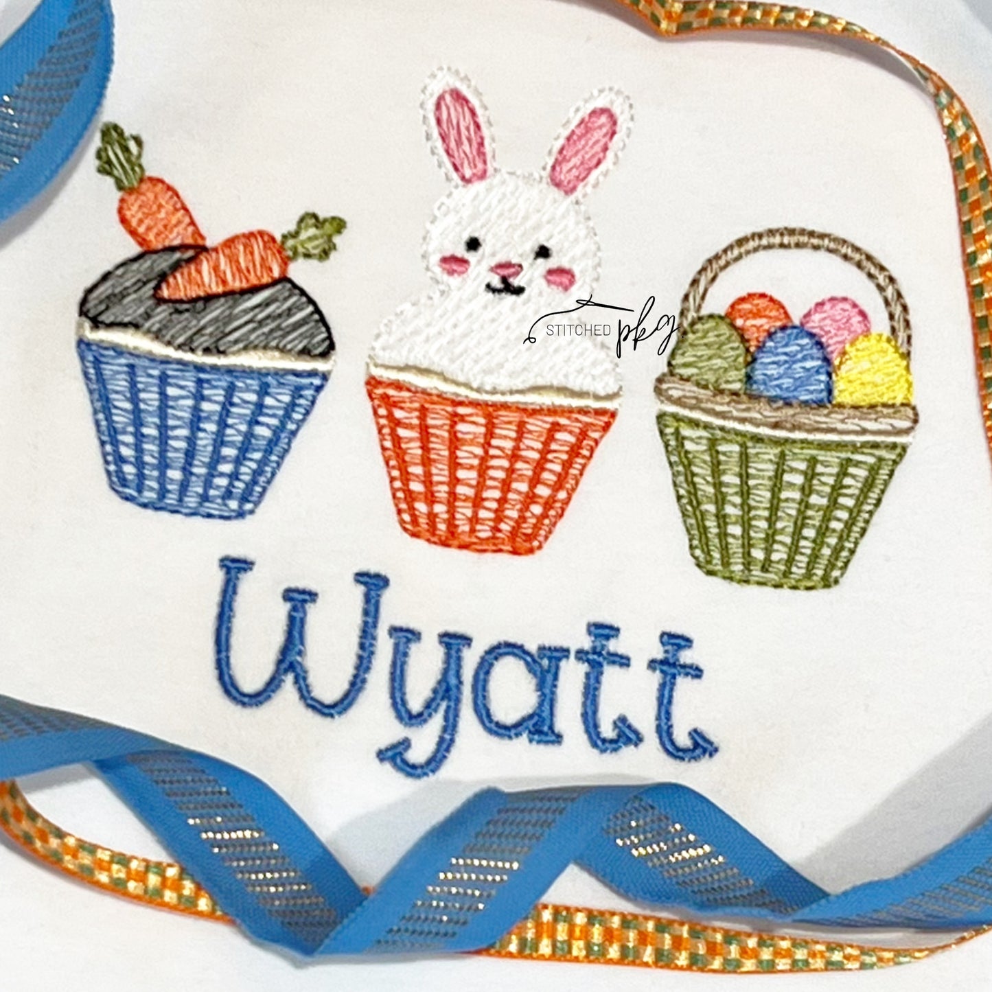 Boy's Easter Cupcakes Embroidery