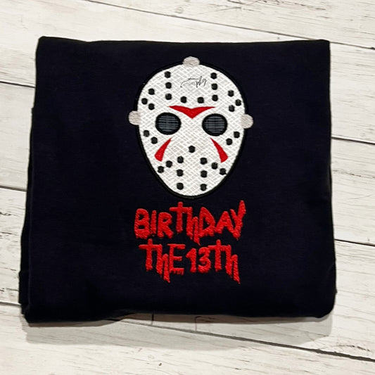 Birthday the 13th Embroidered Shirt