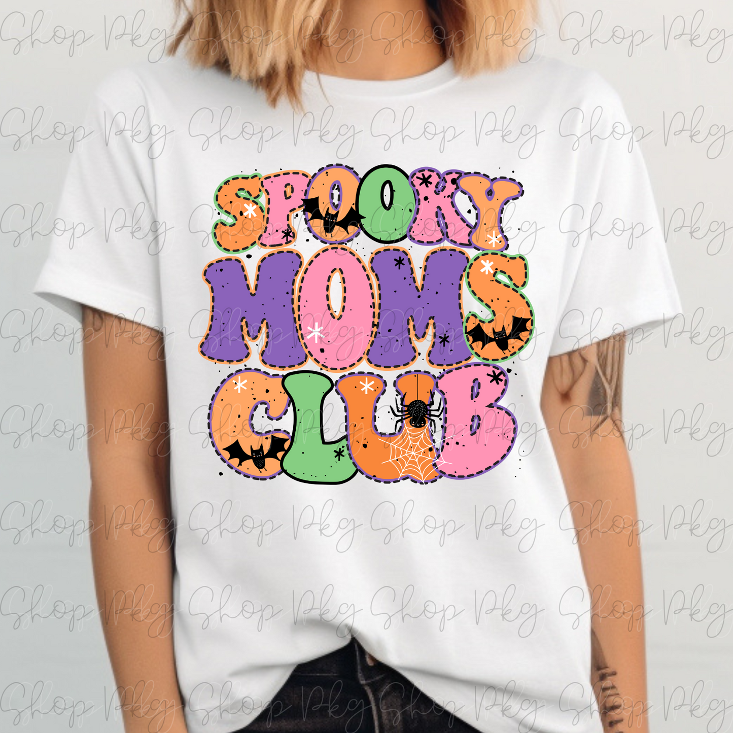 Spooky Moms Club Full Color Graphic Tee