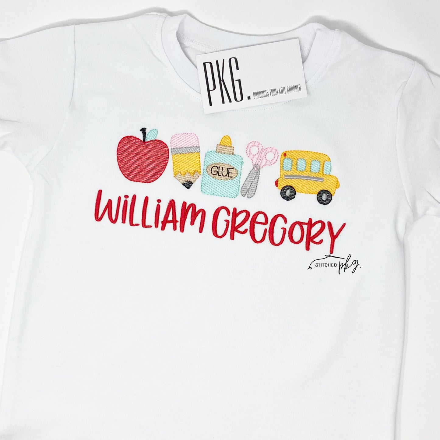 Back to School Boy's Embroidery