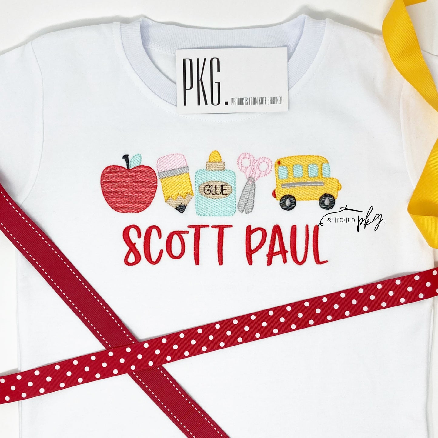 Back to School Boy's Embroidery