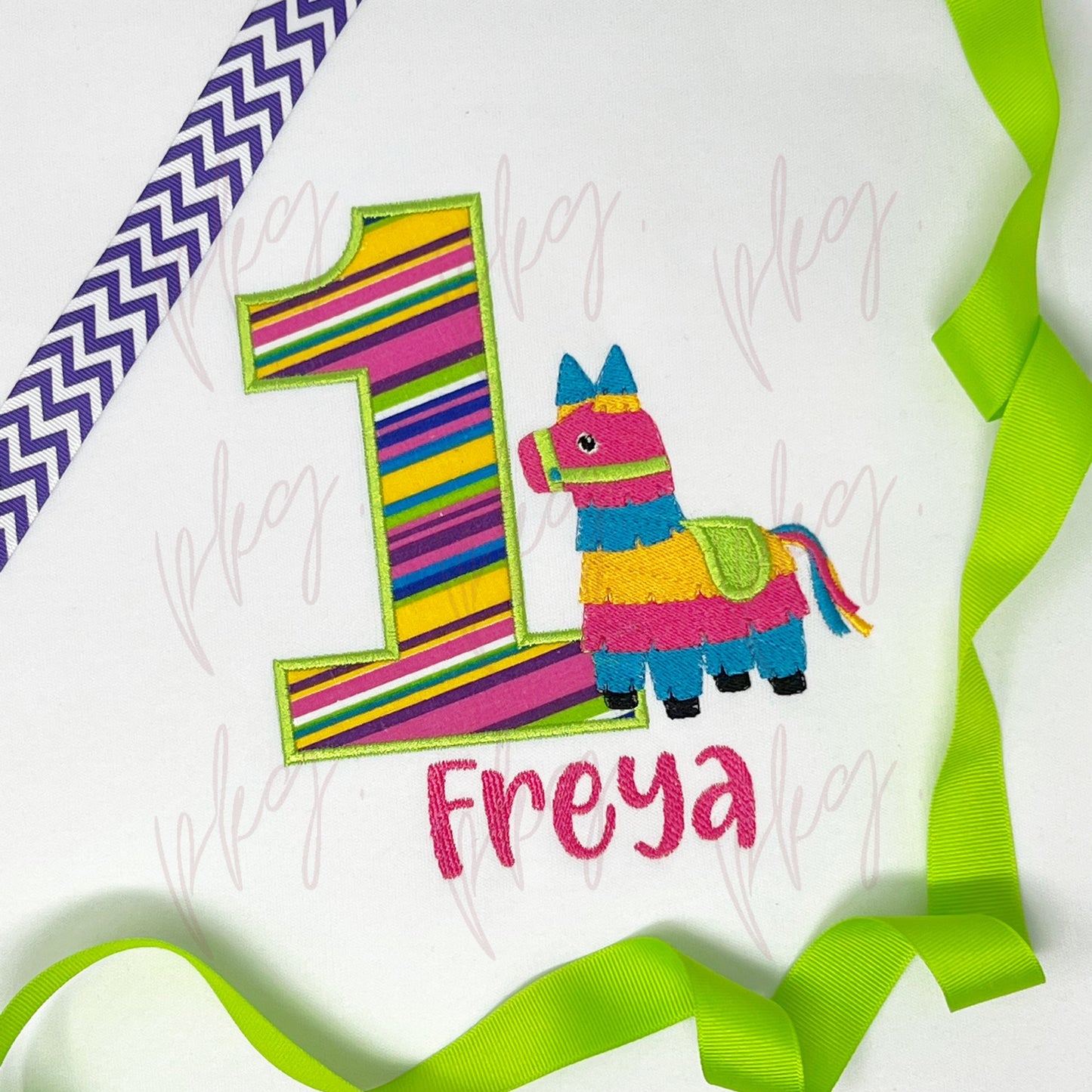 Fiesta Piñata Birthday Number Applique