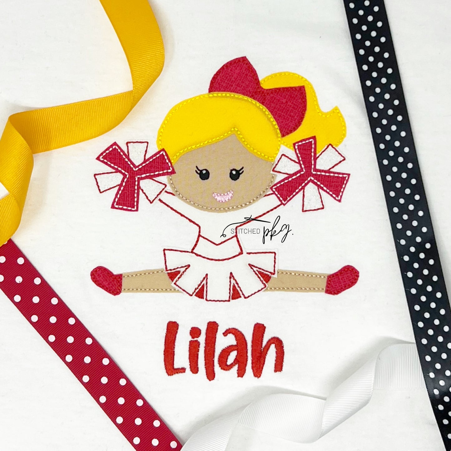 Custom Cheerleader Applique