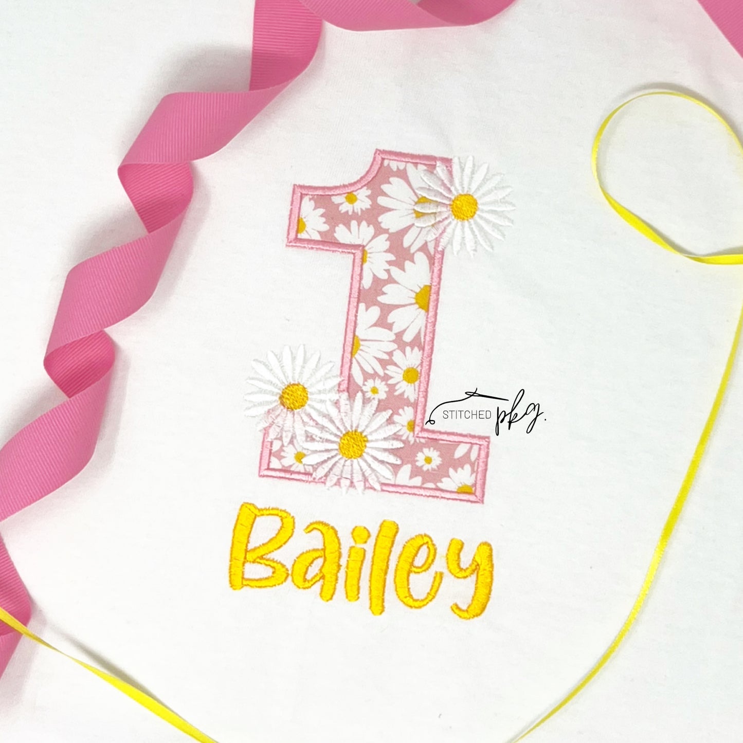 Daisy Number Birthday Applique