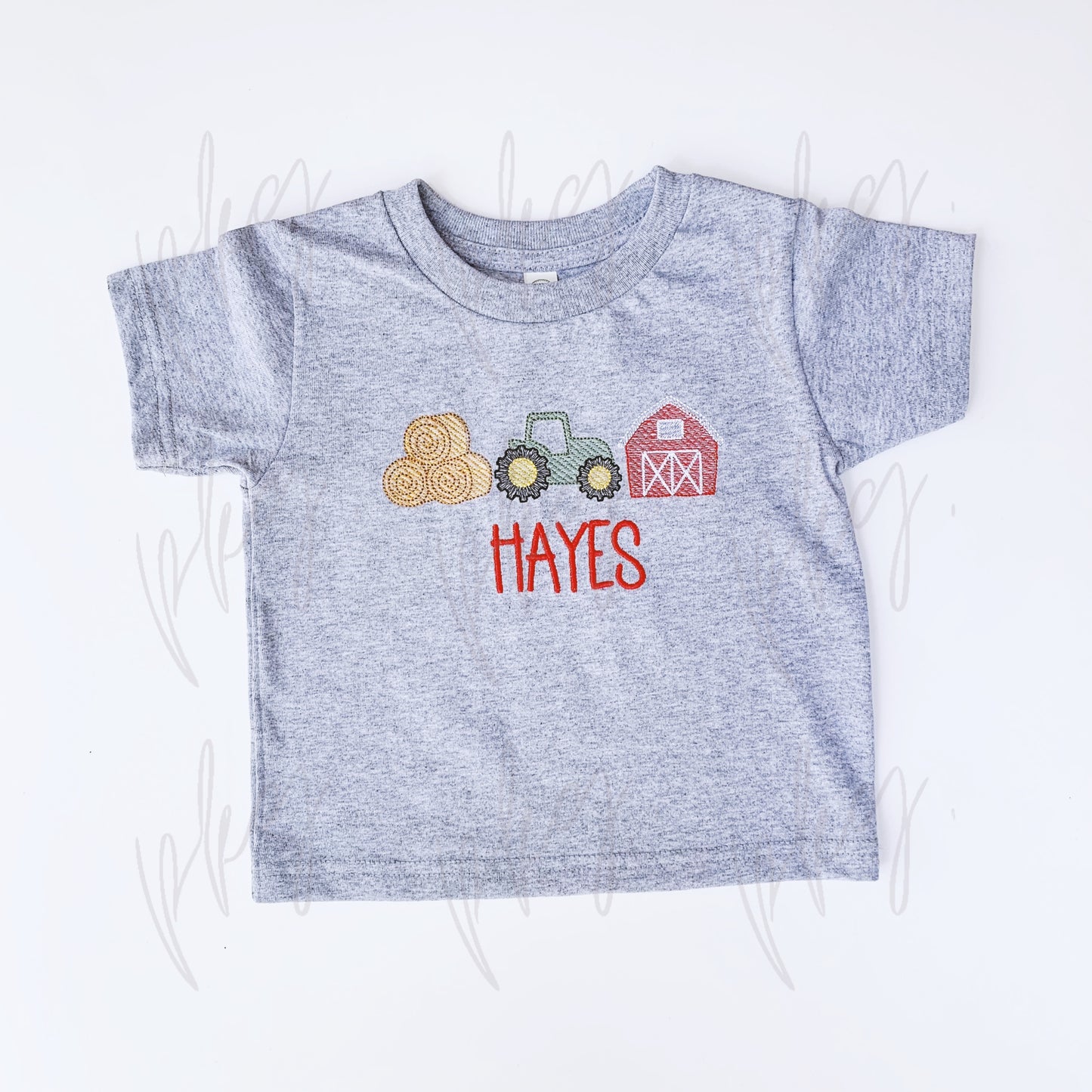 Tractor Farm Trio Embroidery