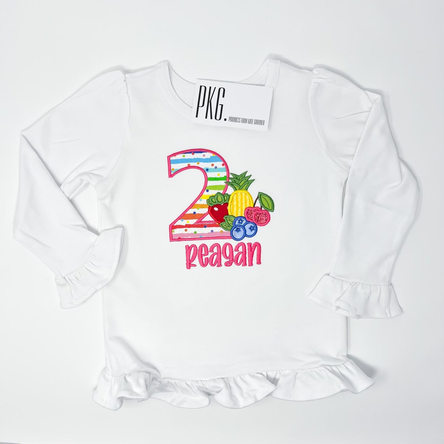 Two-tti Fruity Birthday Number Applique