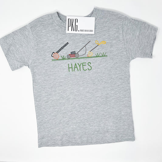 Lawn Equipment Trio Embroidery