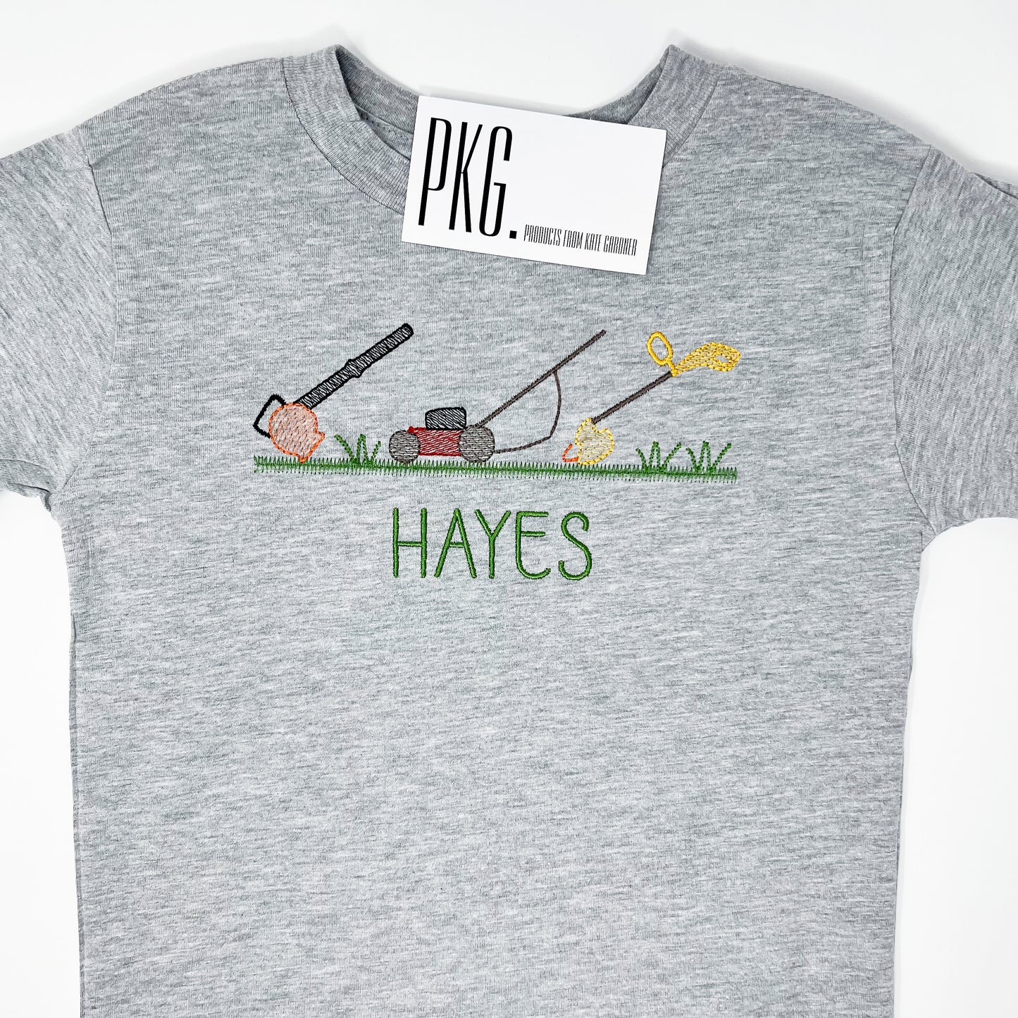 Lawn Equipment Trio Embroidery