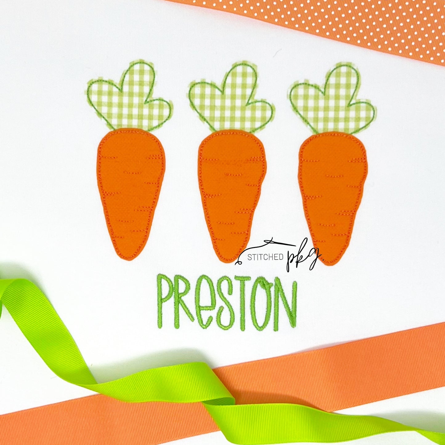 Carrot Trio Applique