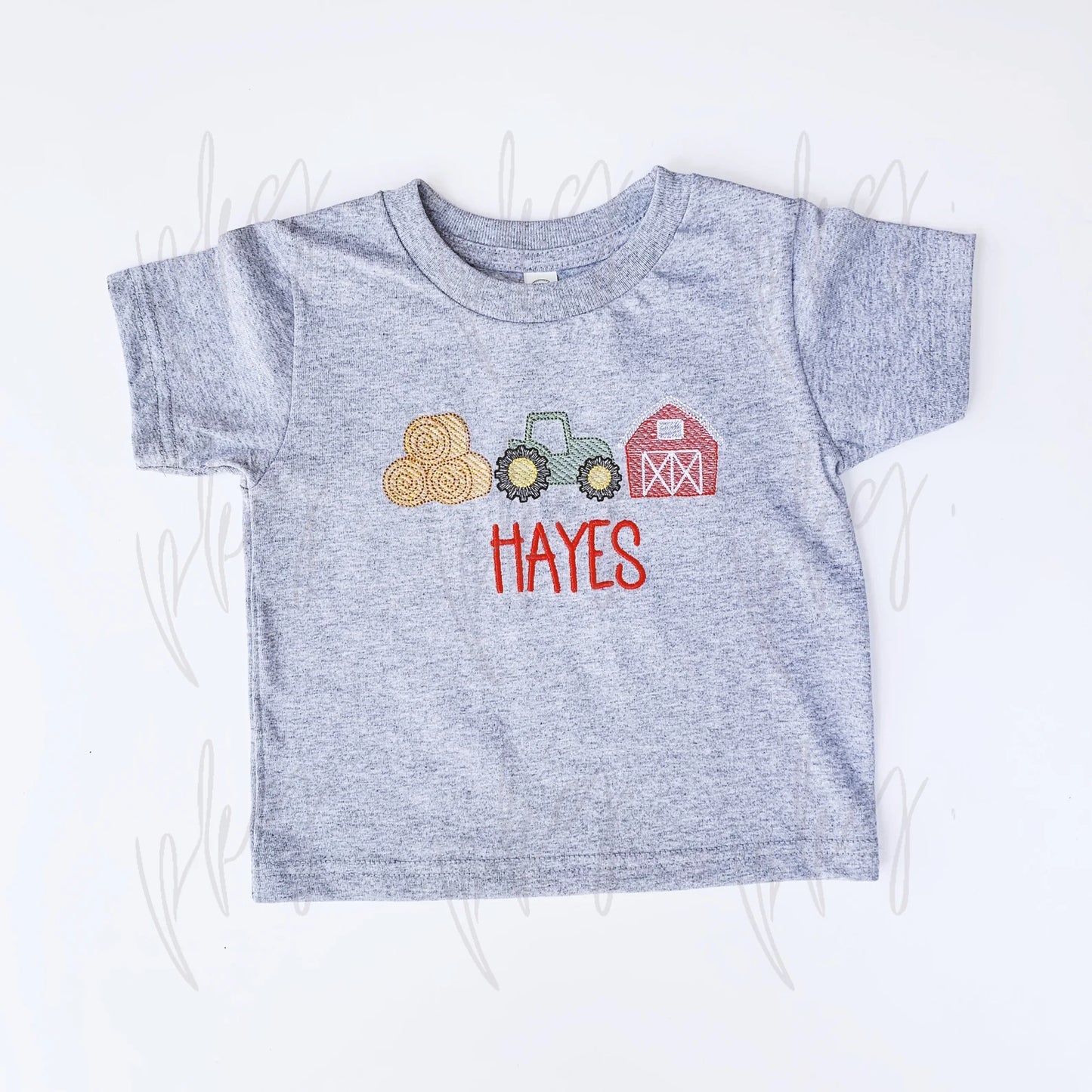 Tractor Farm Trio Embroidery