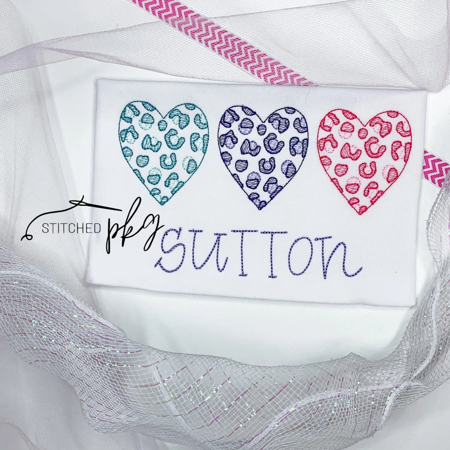 Animal Print Ombre Hearts