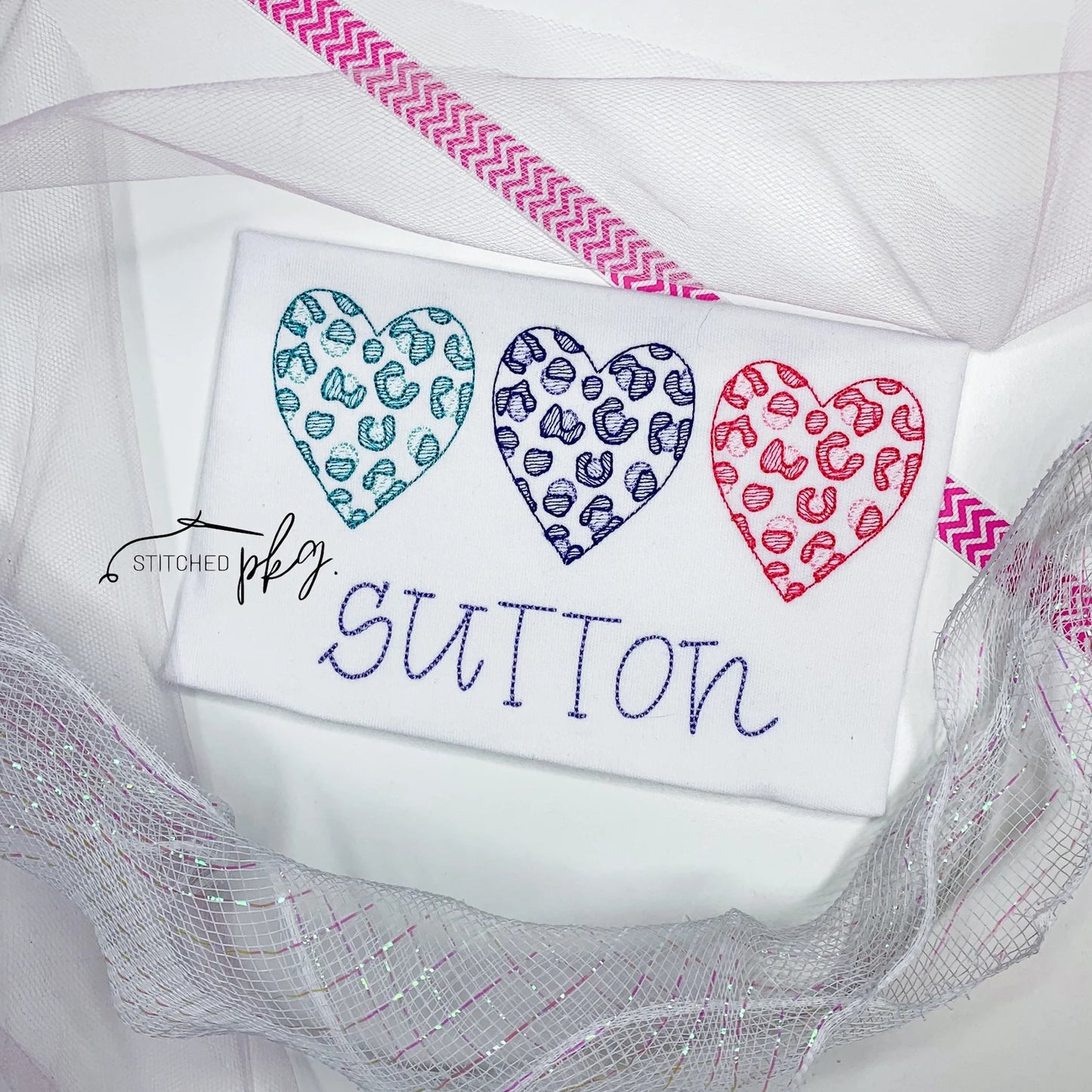 Animal Print Ombre Hearts