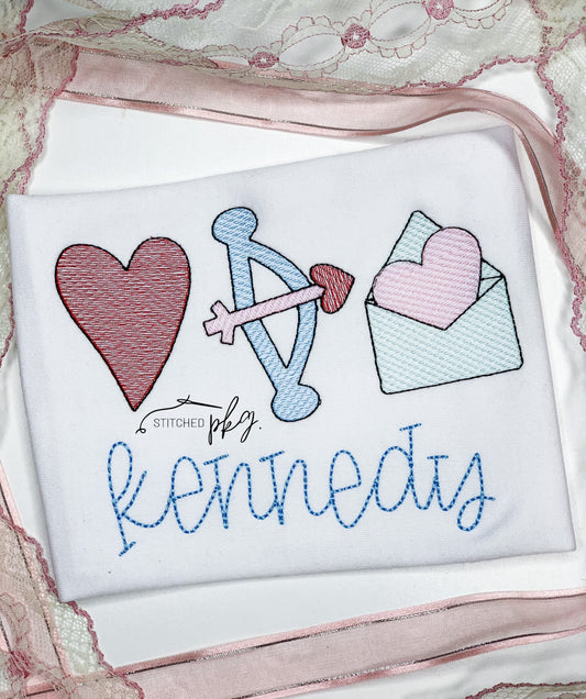 Love Letter Trio Embroidery