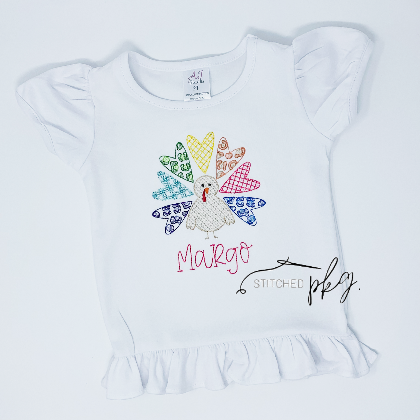 Animal Print Turkey Embroidery