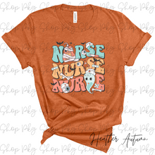 Load image into Gallery viewer, Stacked Halloween Nurse Graphic Tee
