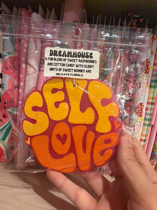 Self Love Freshie Hot Pink Orange Yellow