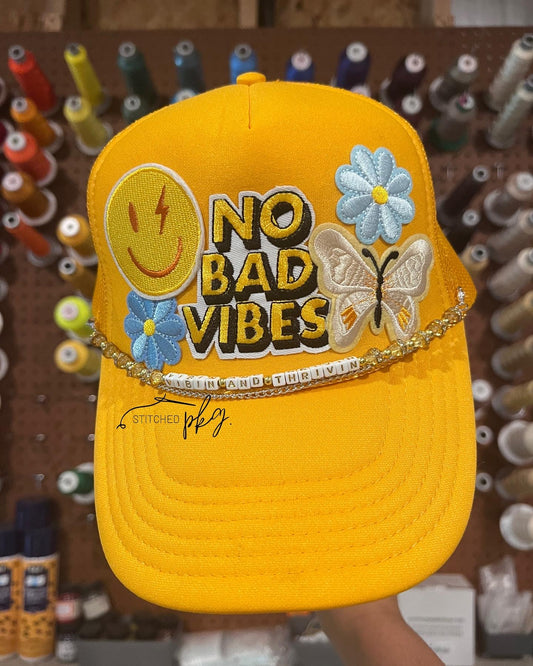 No Bad Vibes Foam Trucker Hat