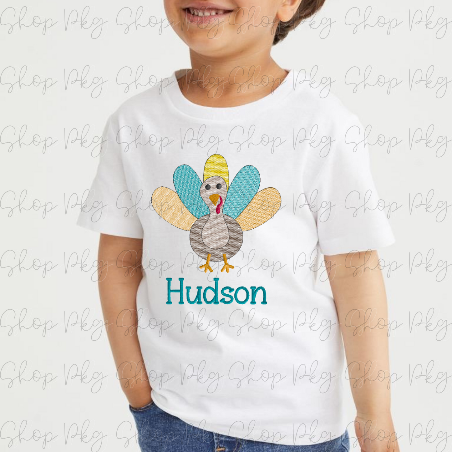 Boy's Turkey Embroidery