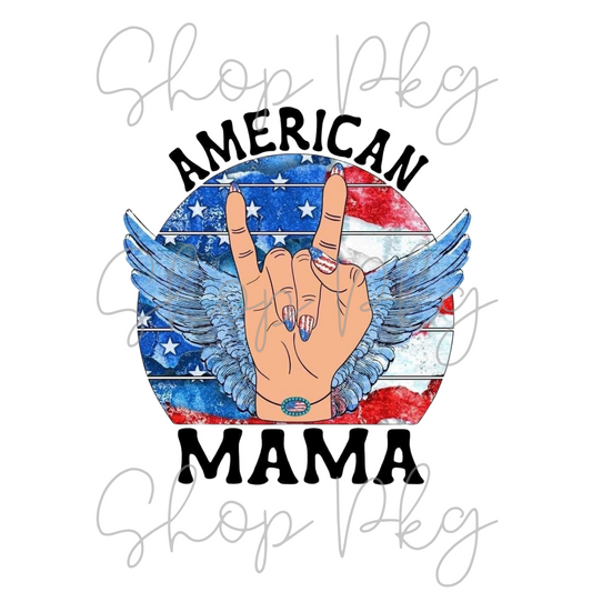 American Mama Wings Rock On