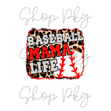 Load image into Gallery viewer, Baseball Mama Life Leopard Background

