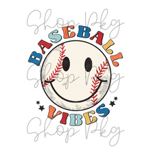 Load image into Gallery viewer, Baseball Vibes Smiley
