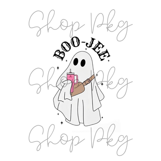 Boujee Ghost with Cup and Purse