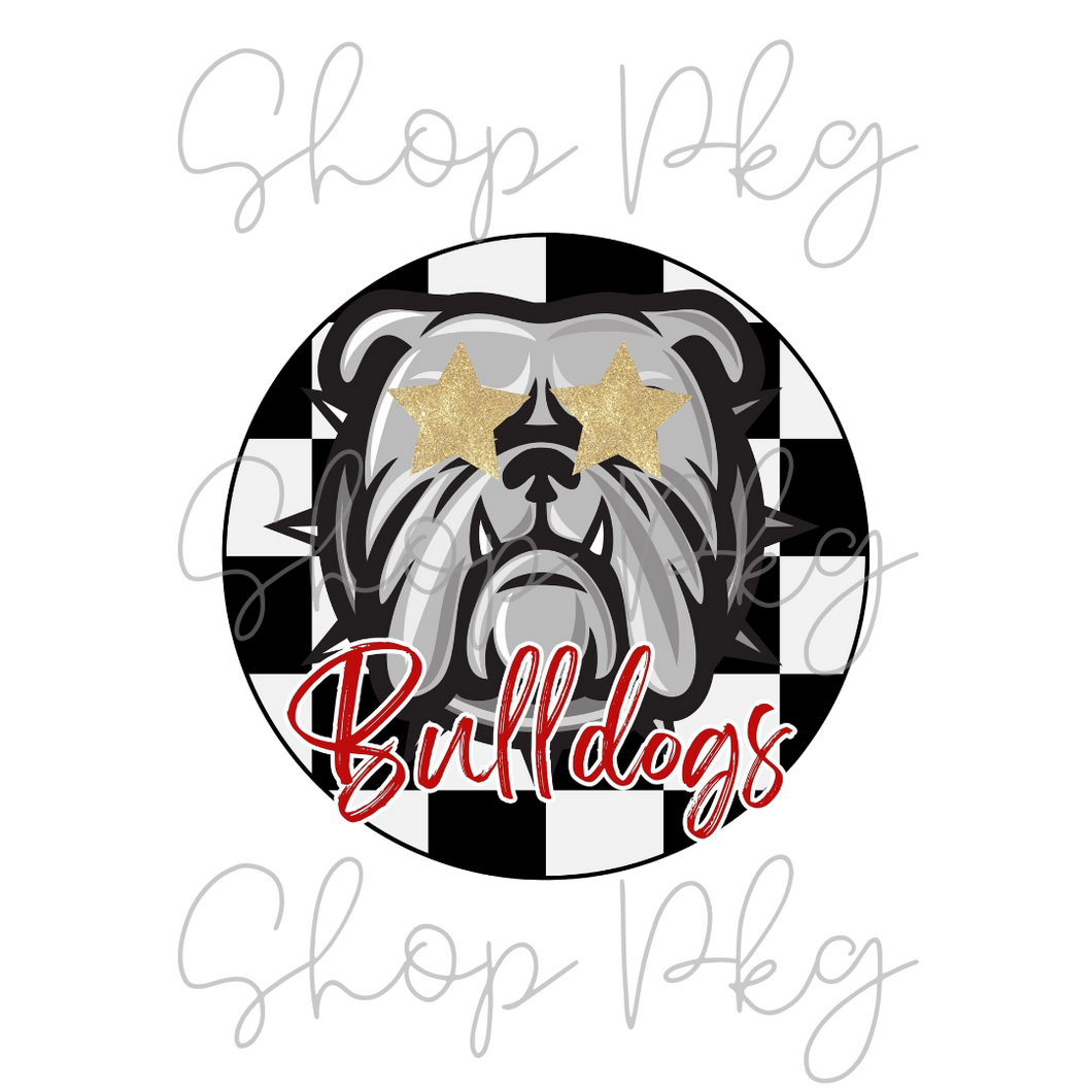 Bulldogs Strarry Eyed Mascot