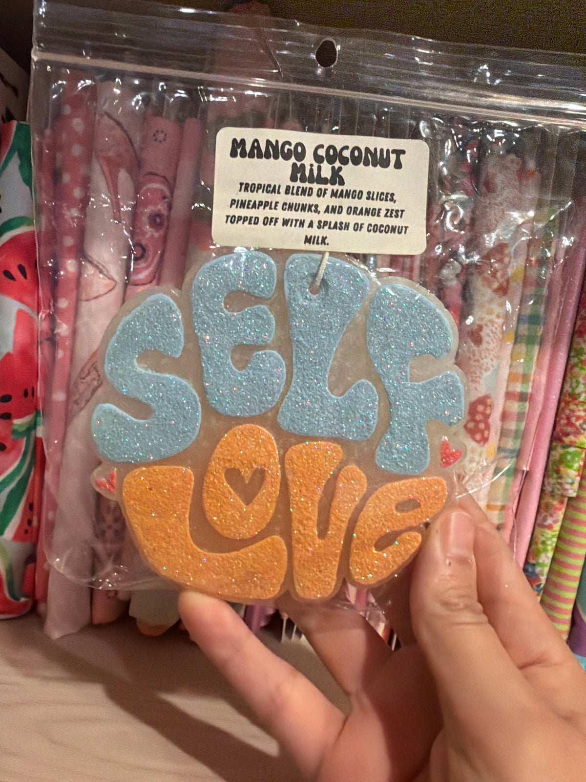 Self Love Freshie White Baby Blue Orangesicle