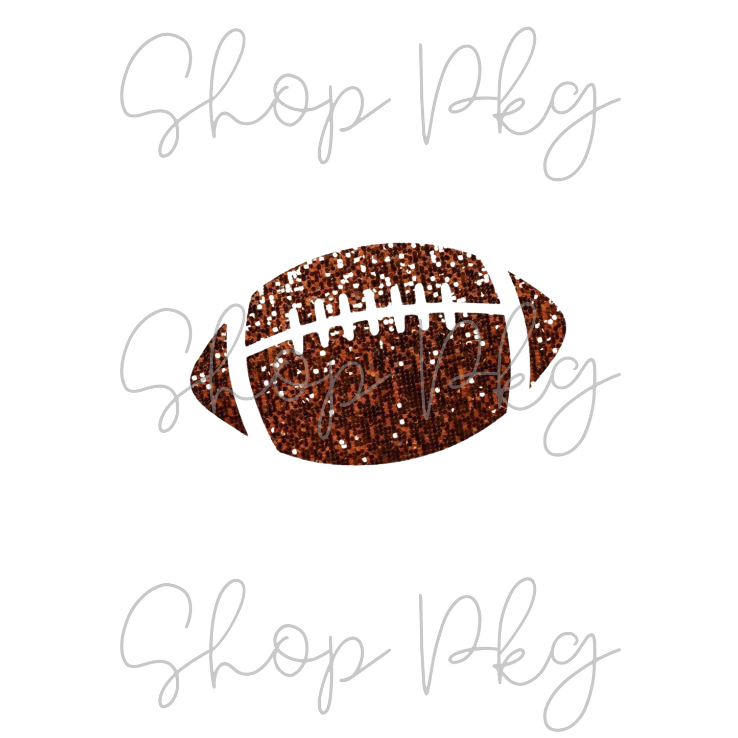 Faux Sequin Football