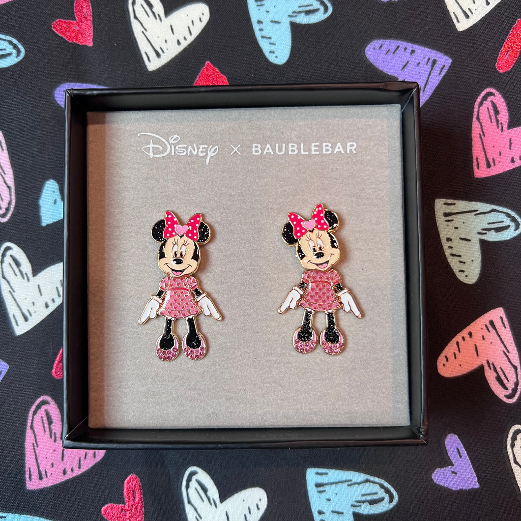 Minnie Mouse Valentine Drop Earrings