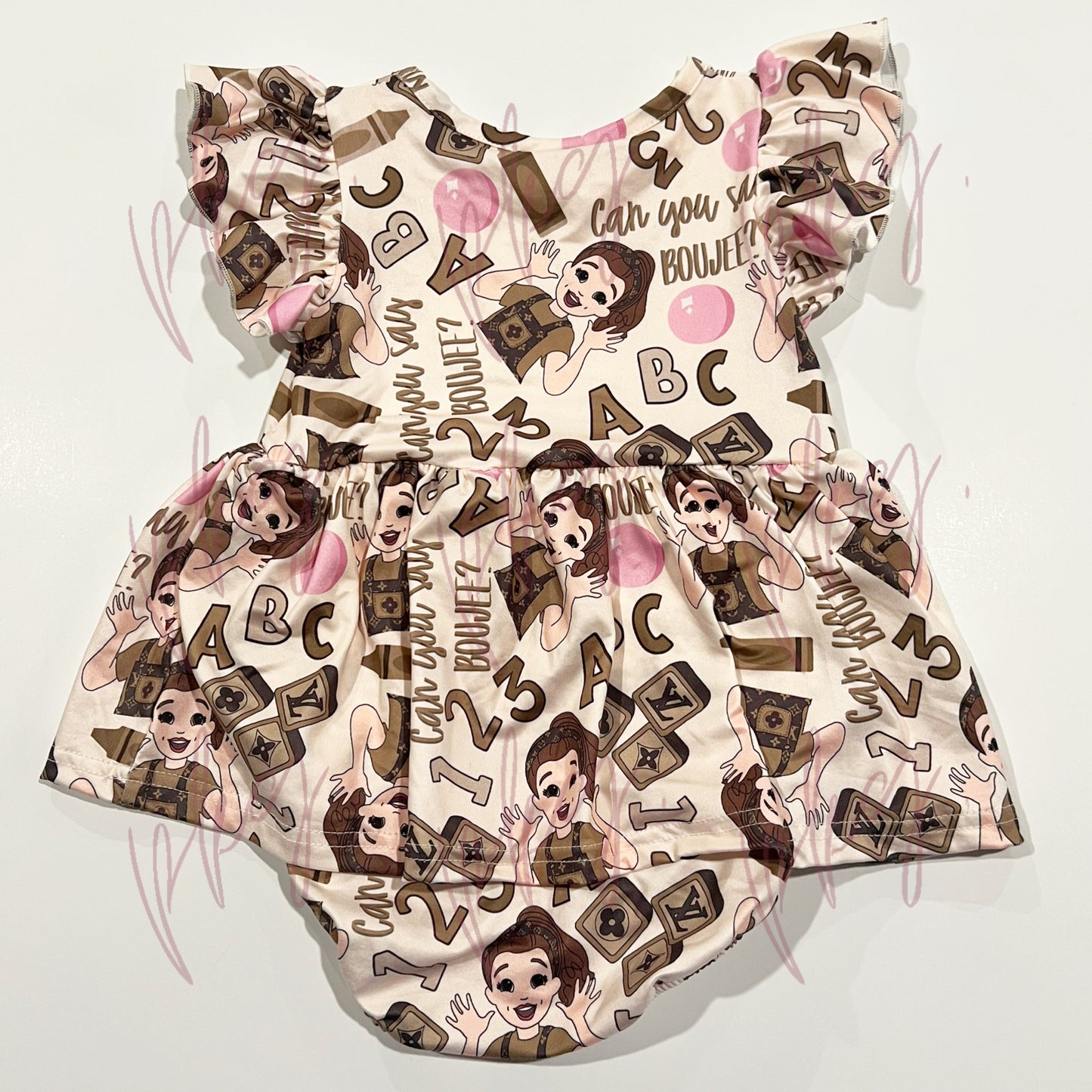 Miss Rachel ABC Can You Say Boujee? Romper Dress