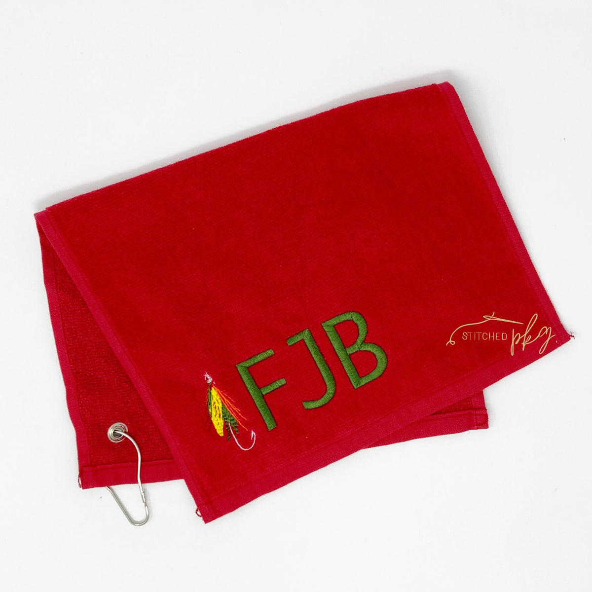 Fishing Themed Monogrammed Grommet Towel